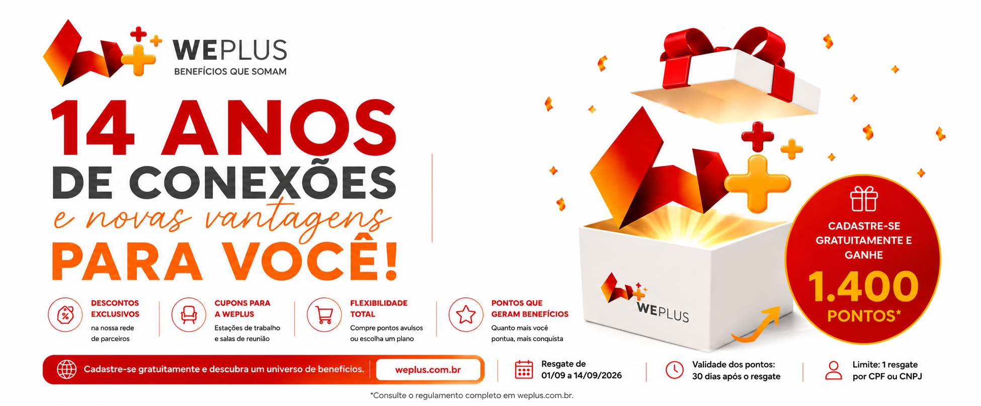 weplus site bonus aniversario wecompany 1142